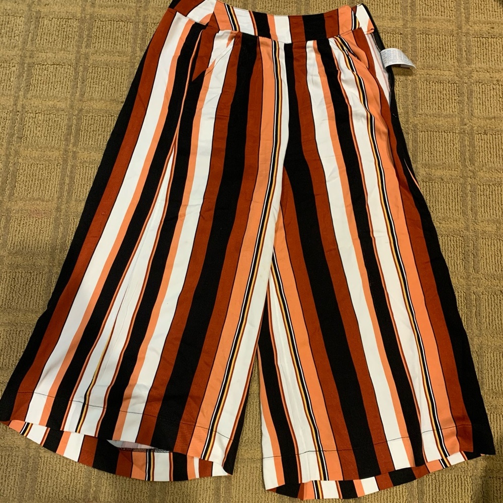 One Teaspoon striped cropped pants